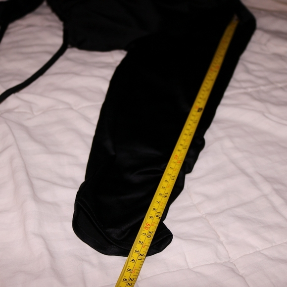 Nordstrom Open Edit Satin Long sleeves crop top tie waistline size medium - Picture 7 of 7